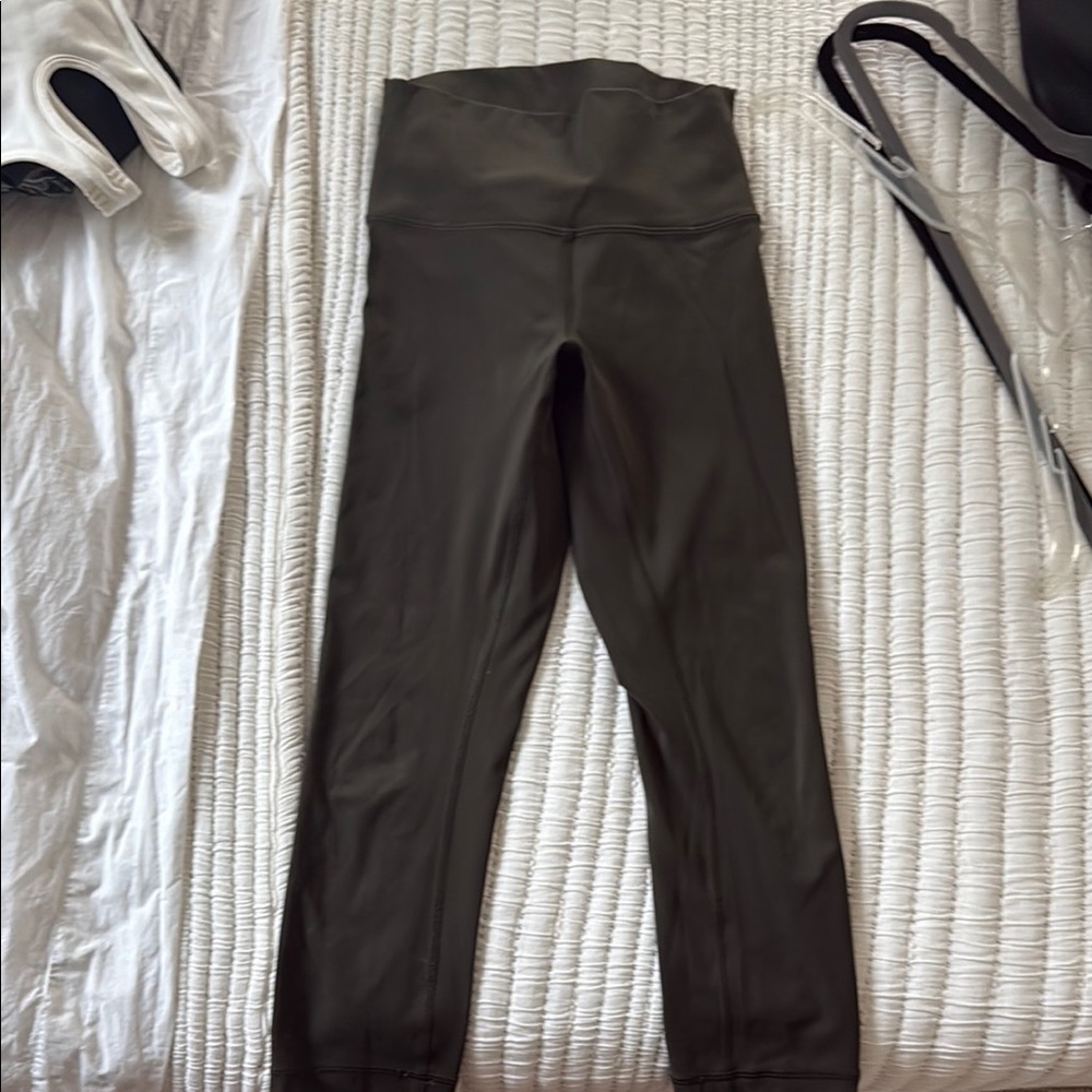 High-Waisted Olive Leggings
